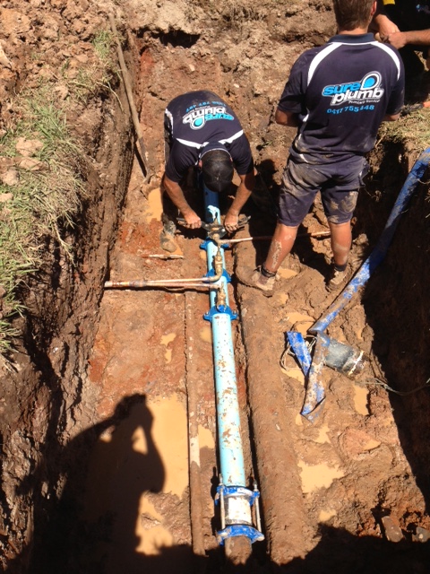 emergency underground drain repairs for sewer line